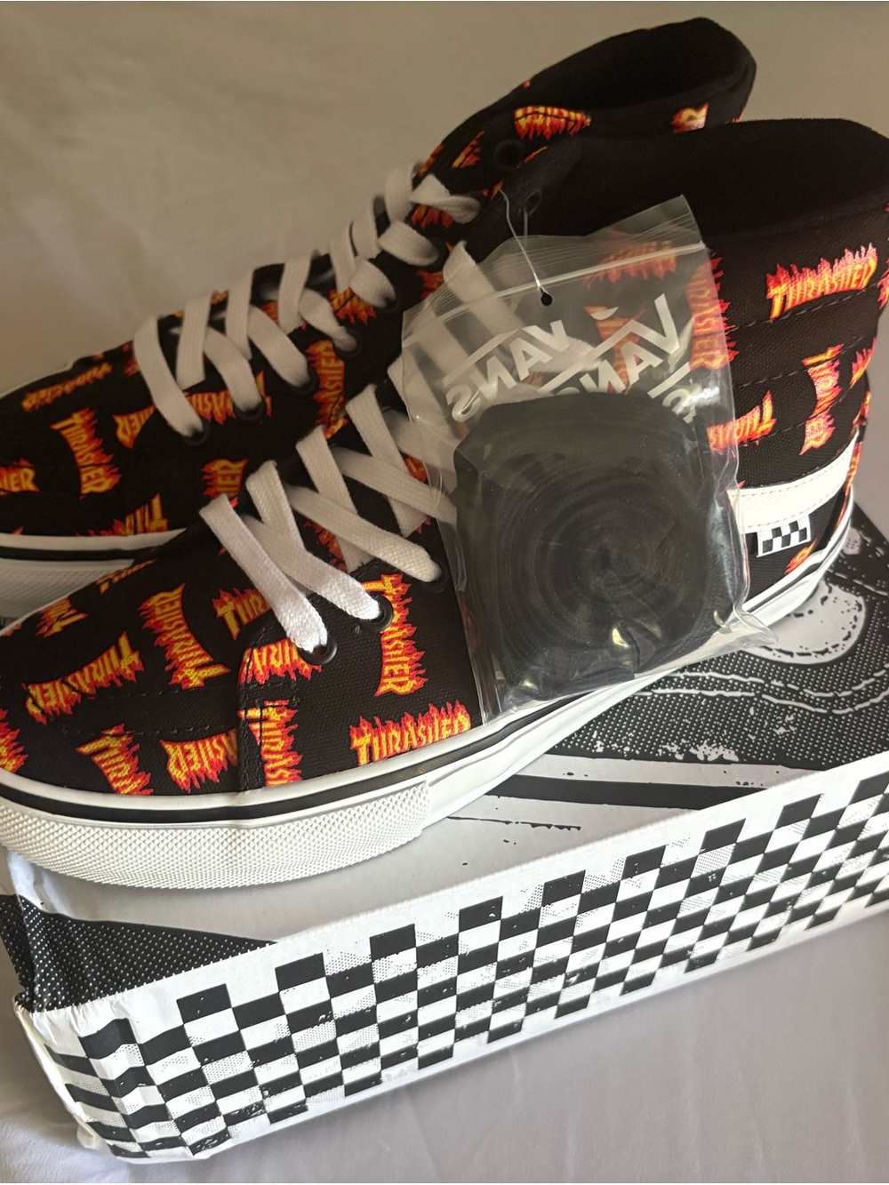 Thrasher Black High-Top Vans